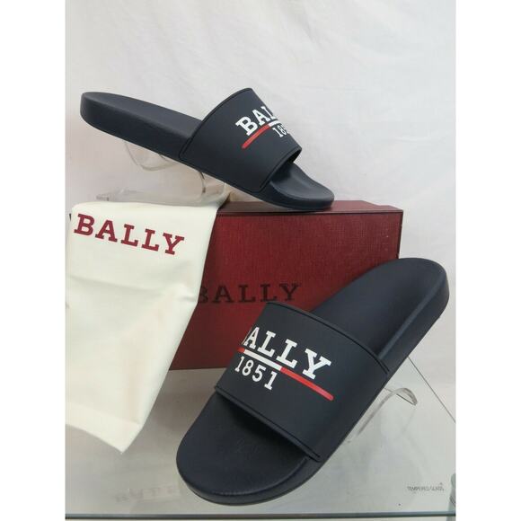 Bally | Shoes | Nib Bally Samuel Ink Navy Rubber White  display picture 1